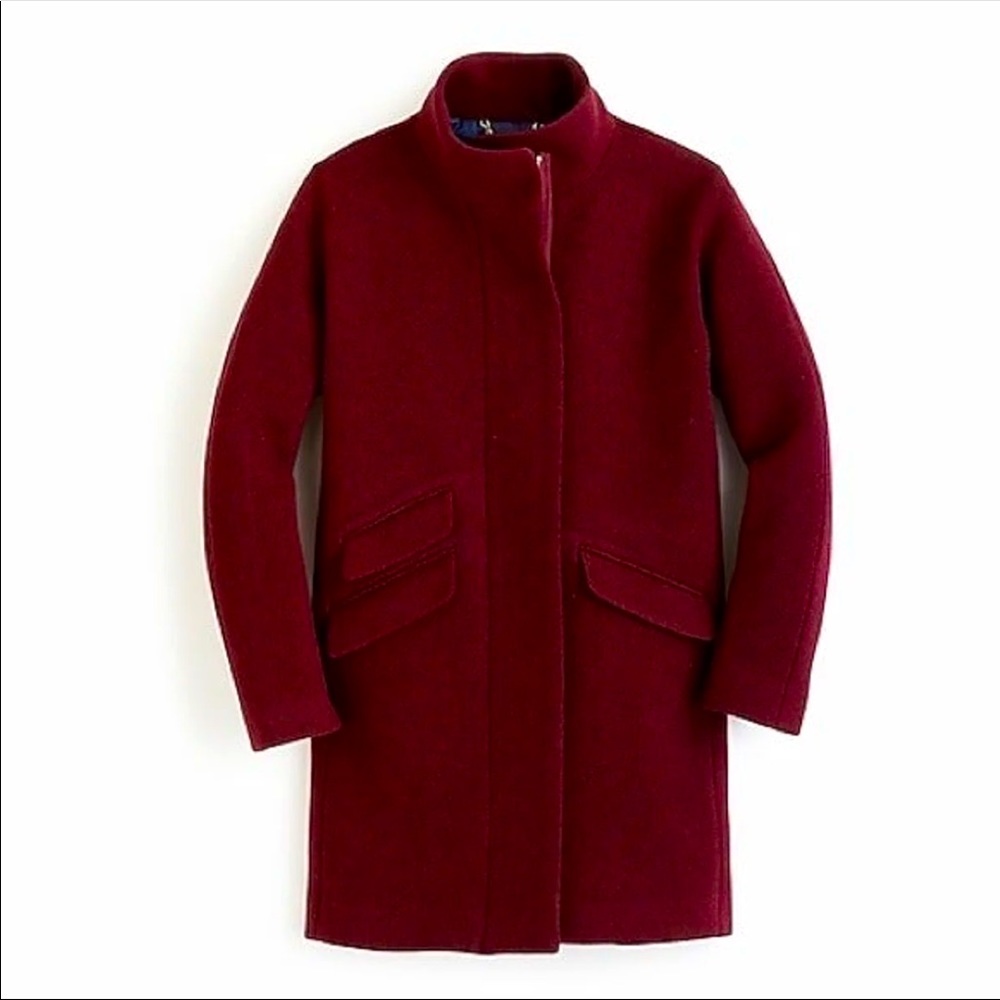 J crew cocoon coat in Italian stadium-cloth wool NWT